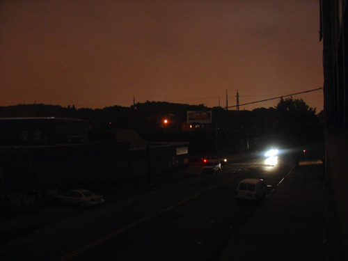 blackout outside