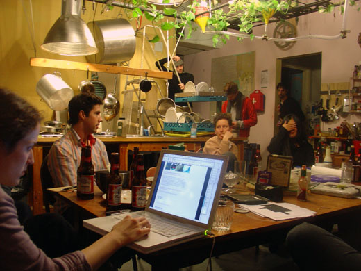 meeting in the kitchen