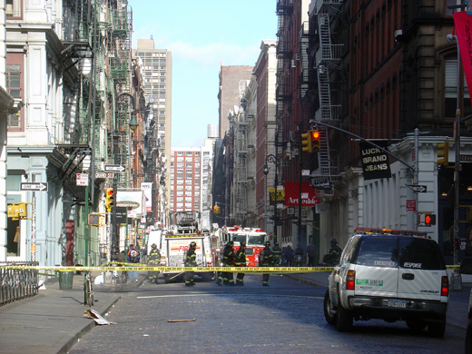 intersection of Grand and Greene in SoHo