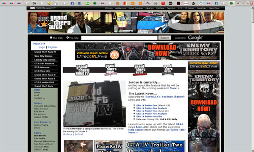 planetgta frontpage